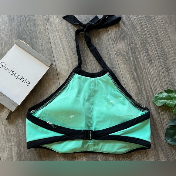 Seafolly Block Party Bikini Set in Rare Teal Color. Size 12 - Picture 10 of 12